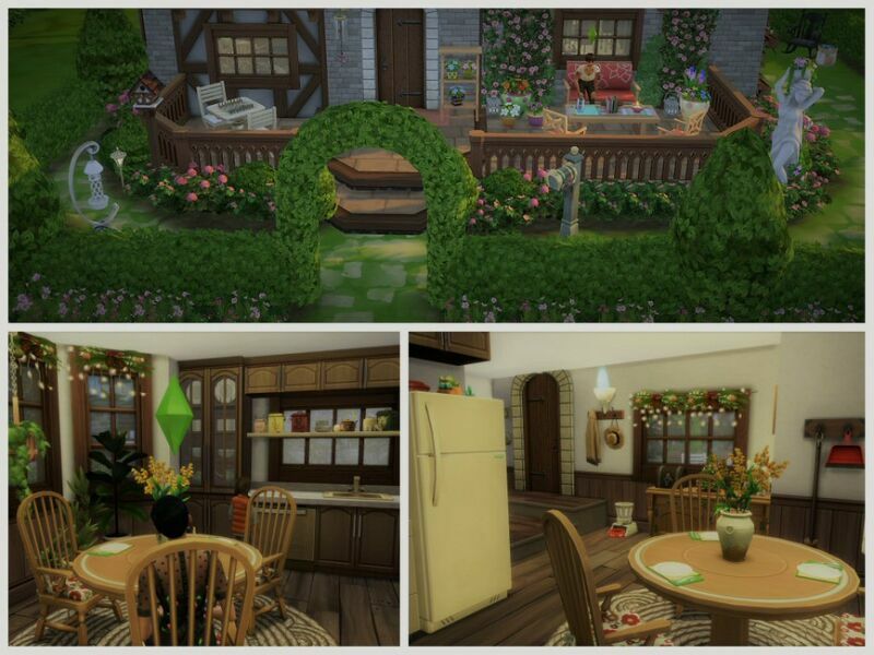 sims 4 cc medieval christmas cottage no cc by sgk45 6