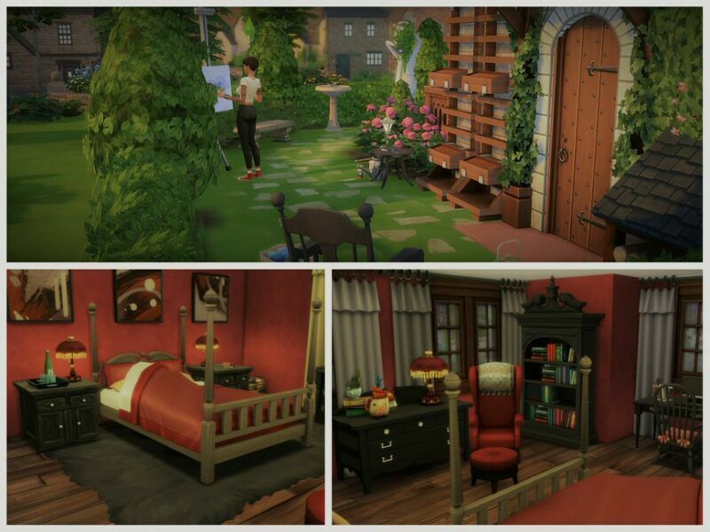 sims 4 cc medieval christmas cottage no cc by sgk45 7