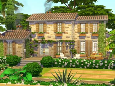 Mediterranean Cottage – NO CC By Flubs79 Sims 4 CC