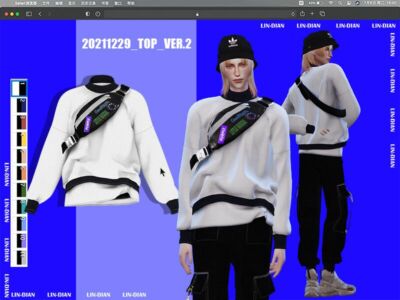 Men’S Hoodies And Chest Bags Sims 4 CC