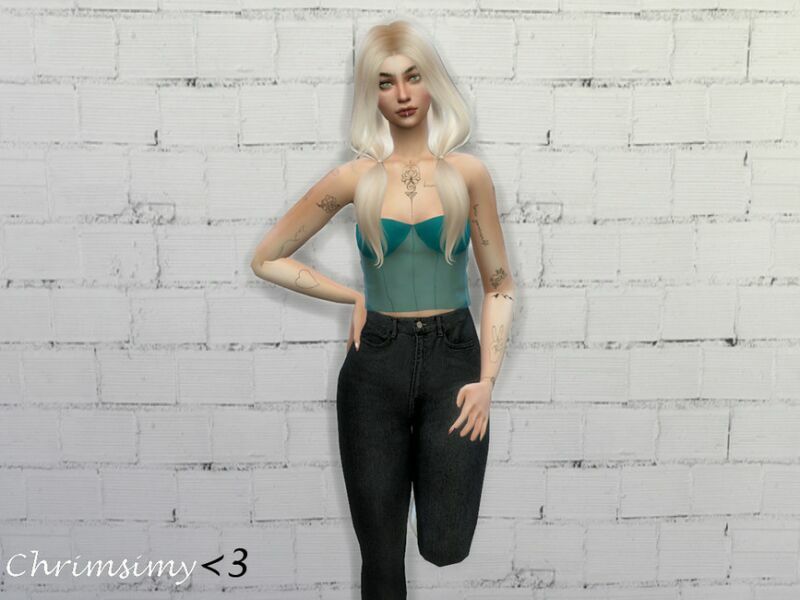 sims 4 cc mesh corset by chrimsimy 3