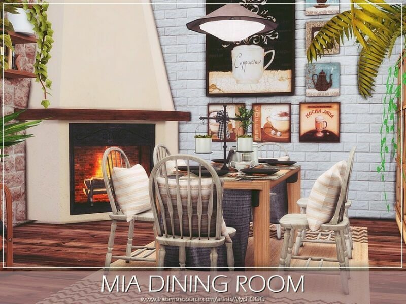 sims 4 cc mia dining room by mychqqq 4