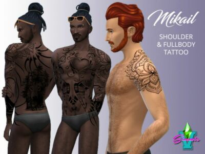 Mikail Shoulder & FB Tattoo By Simmiev Sims 4 CC