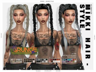 Mikki Hairstyle Sims 4 CC