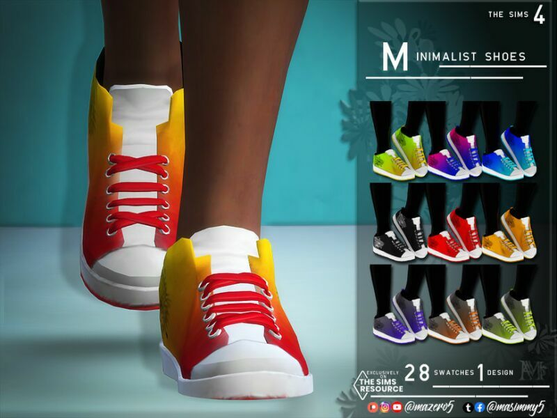 Minimalist Shoes By Mazero5 Sims 4 CC