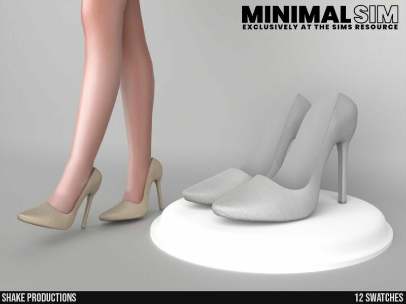 Minimalsim High Heels 1 By Shakeproductions Sims 4 CC