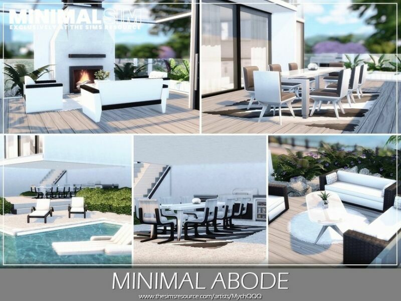 sims 4 cc minimalsim minimal abode by mychqqq 2