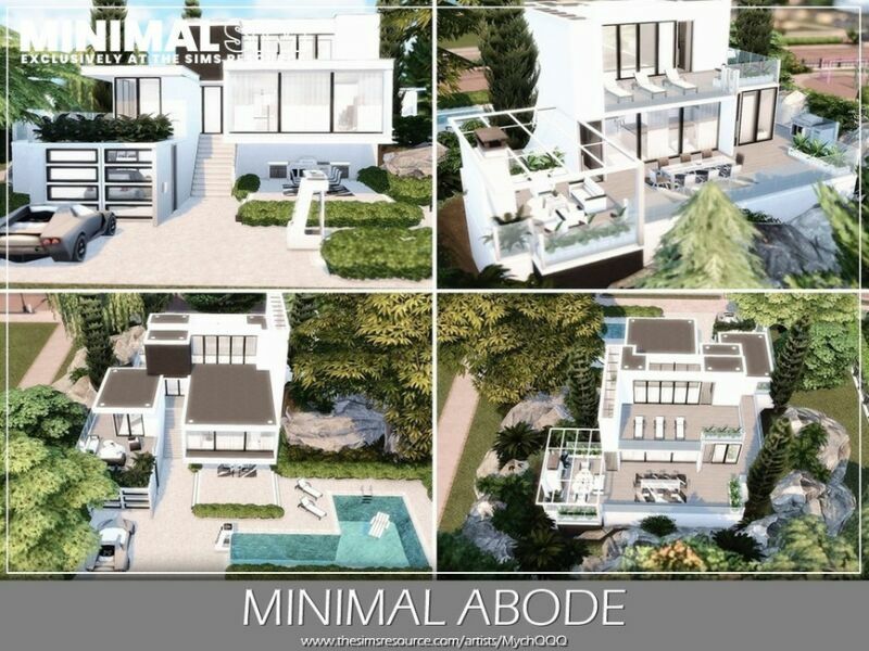 sims 4 cc minimalsim minimal abode by mychqqq 3