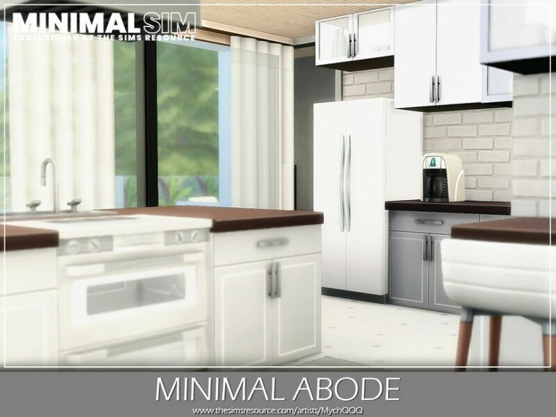 sims 4 cc minimalsim minimal abode by mychqqq 6