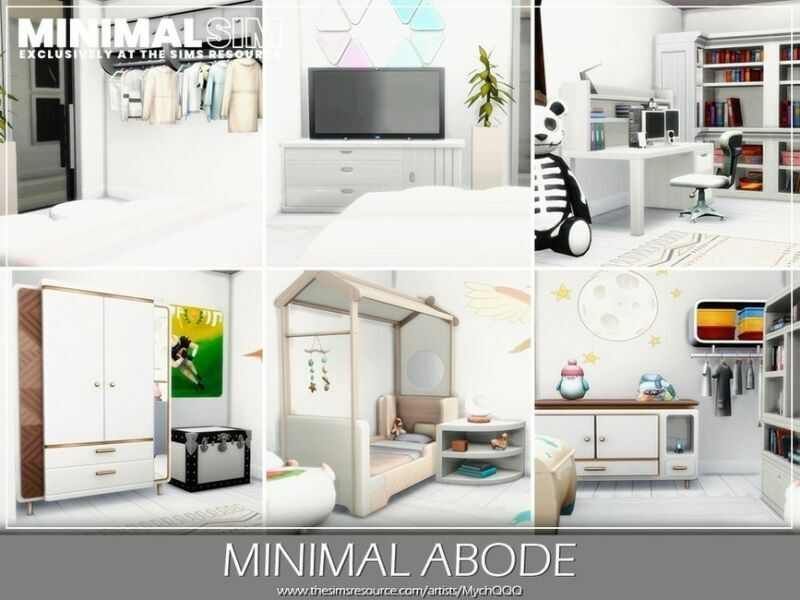 sims 4 cc minimalsim minimal abode by mychqqq 7