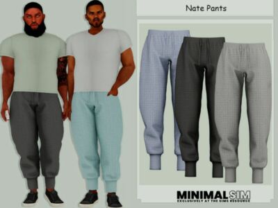 Minimalsim Nate Pants By Couquett Sims 4 CC