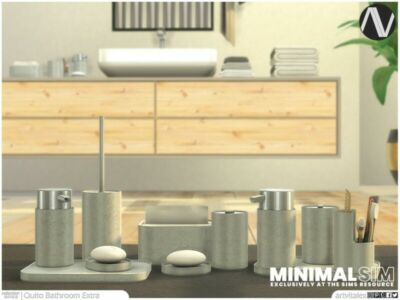 Minimalsim | Quito Bathroom Extra By Artvitalex Sims 4 CC