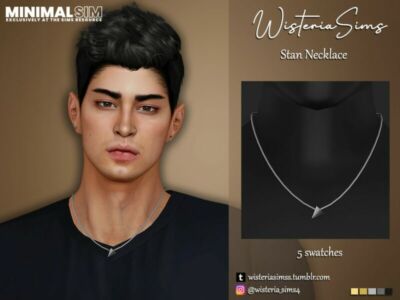 Minimalsim Stan Necklace By Wisteriasims Sims 4 CC