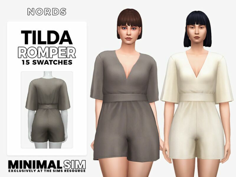 Minimalsim – Tilda Romper By Nords Sims 4 CC