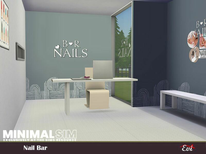 sims 4 cc minimalsim nail bar by evi 3