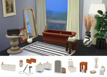 Modern Elegance – Bathroom By Bostyny Sims 4 CC