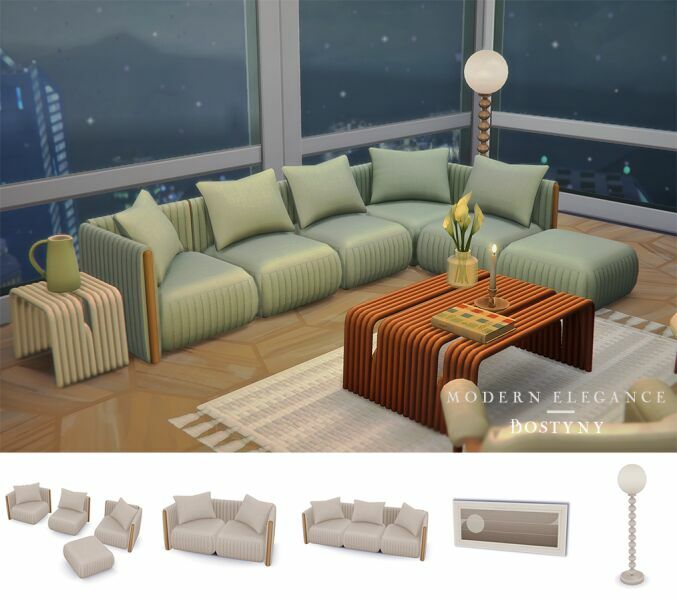 Modern Elegance – Mini SET By Bostyny Sims 4 CC