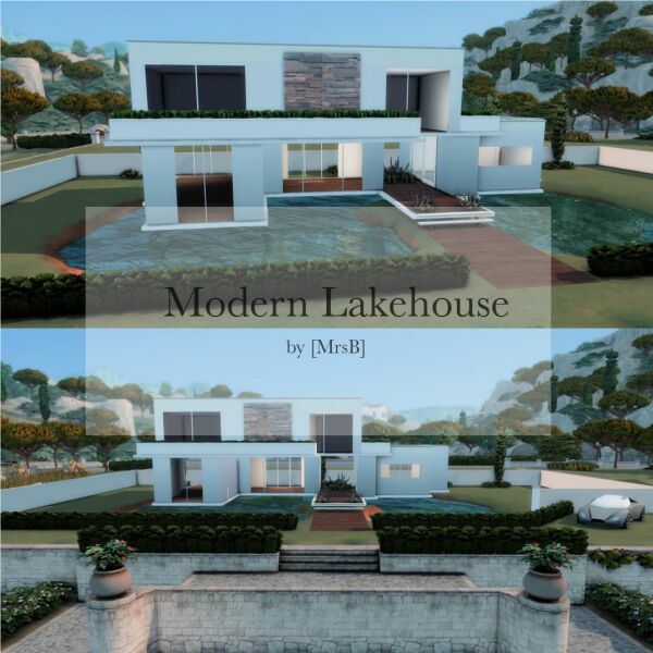 Modern Lakehouse |CC Free By Mrsbarbiex3 Sims 4 CC