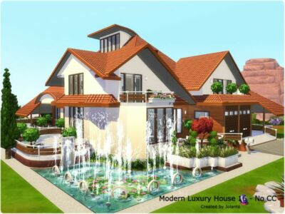 Modern Luxury House 16 – NO CC By Jolanta Sims 4 CC