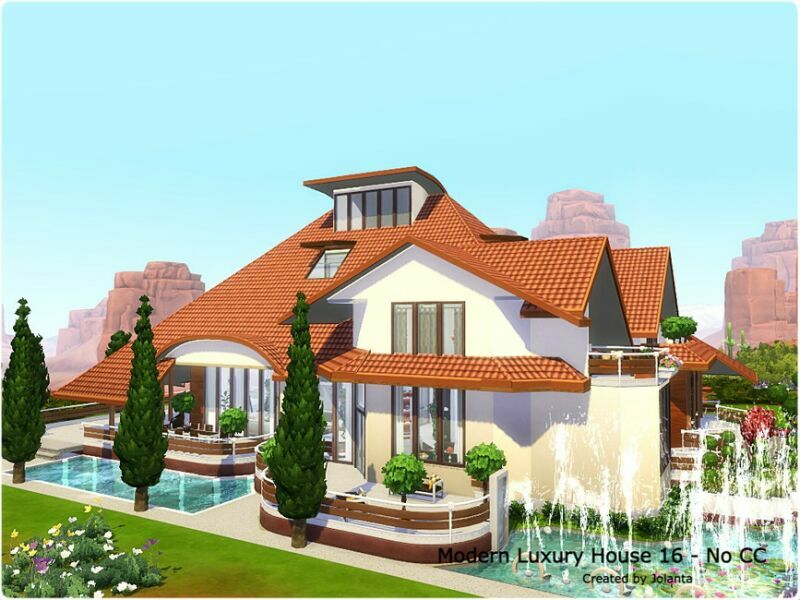 sims 4 cc modern luxury house 16 no cc by jolanta 2