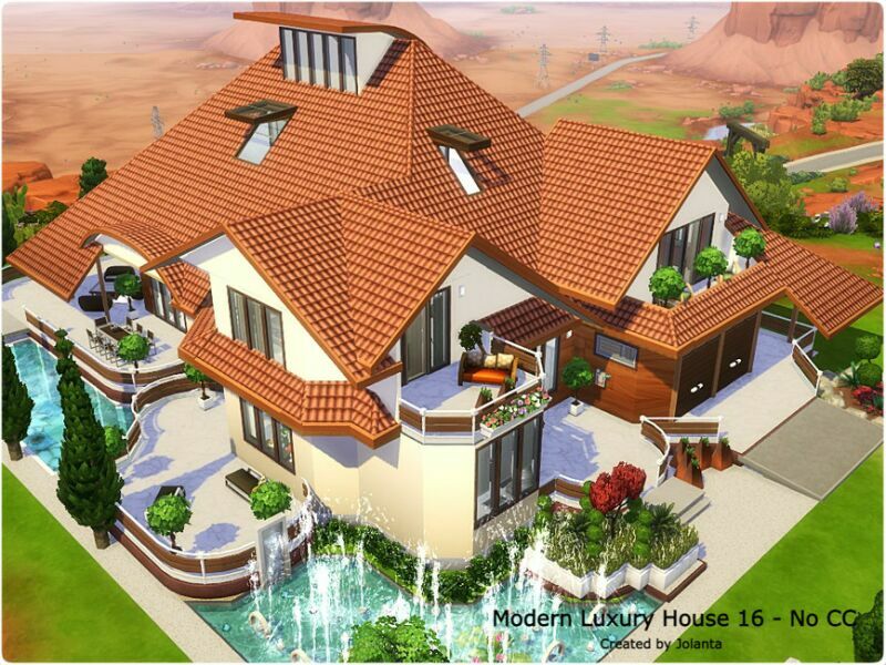 sims 4 cc modern luxury house 16 no cc by jolanta 3