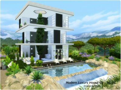 Modern Luxury House 50 – NO CC By Jolanta Sims 4 CC