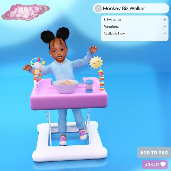 Monkey BIZ Walker Sims 4 CC