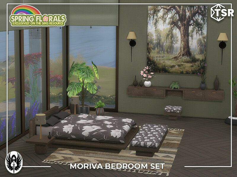 Moriva Bedroom SET Sims 4 CC