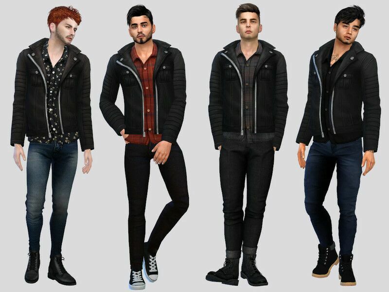 Moto Leather Jacket By Mclaynesims Sims 4 CC