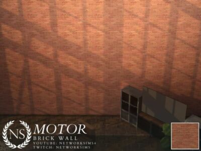 Motor Brick Wall By Networksims Sims 4 CC