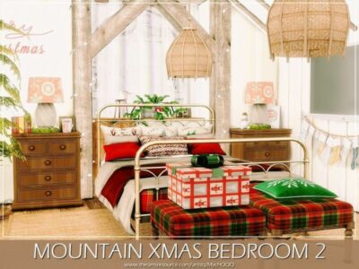 Mountain Xmas Bedroom 2 By Mychqqq Sims 4 CC