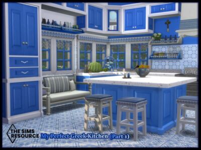 MY Perfect Greek Kitchen (Part 1) By Seimar8 Sims 4 CC