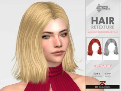 Naida Hair Retexture Mesh Needed By Remaron Sims 4 CC