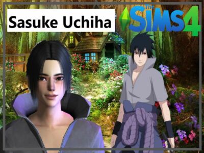 Naruto: Sasuke Uchiha SIM By Laurensims Sims 4 CC