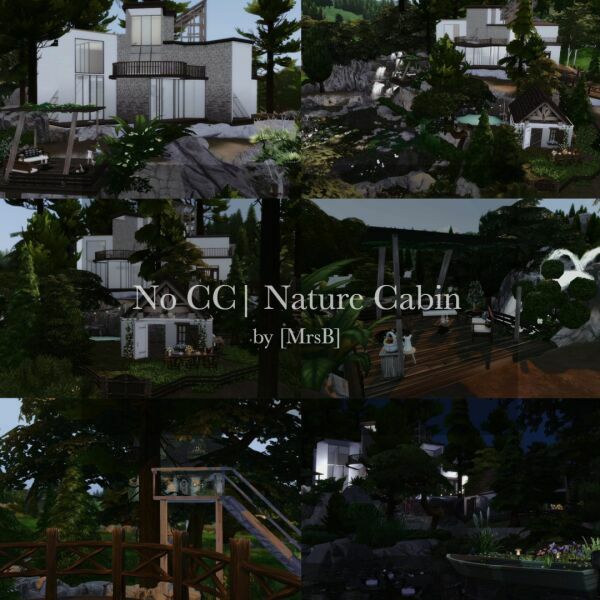 Nature Cabin |CC Free By Mrsbarbiex3 Sims 4 CC