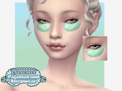 Nightly Skincare EYE Patches By Sagittariah Sims 4 CC