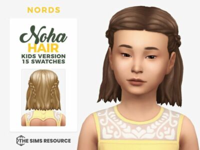 Noha Hair For Kids By Nords Sims 4 CC