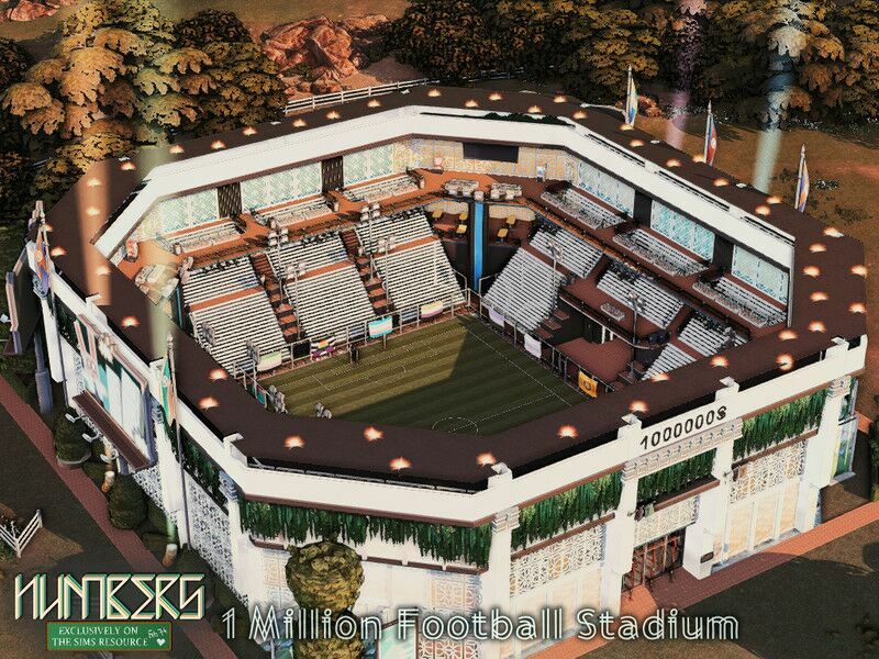 Numbers – 1 Million Football Stadium L Nocc Sims 4 CC