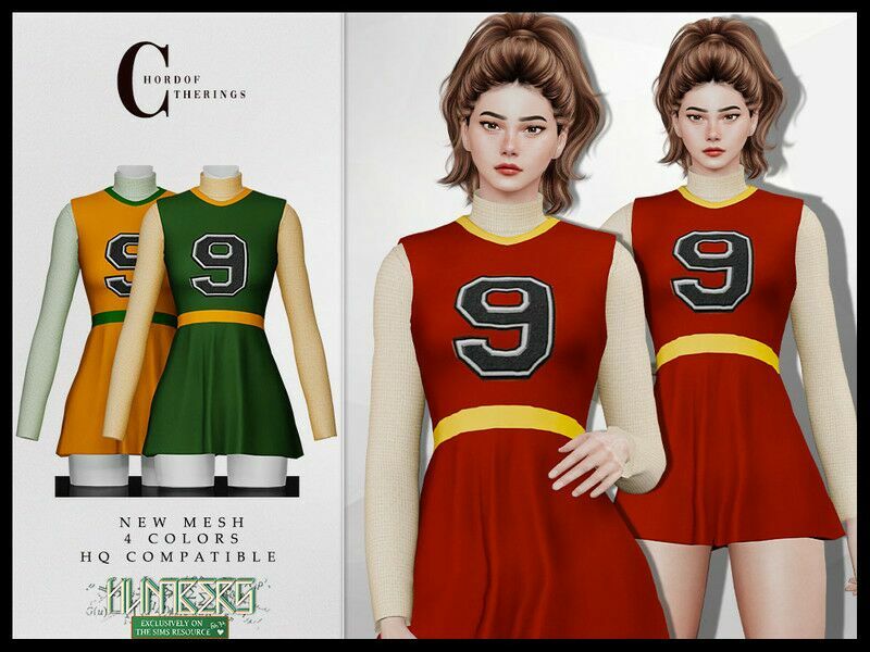 Numbers Outfit O-50 Sims 4 CC