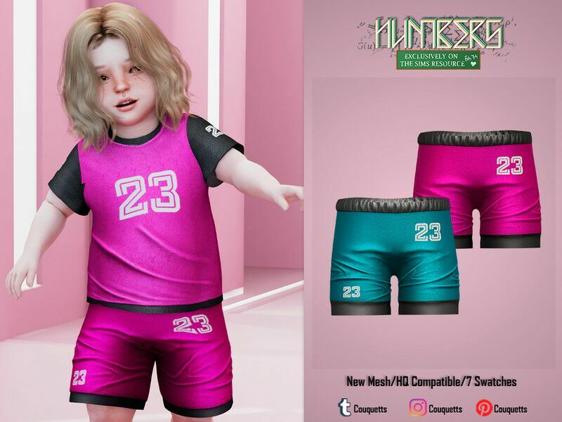 Numbers Toddlers Pants Sims 4 CC