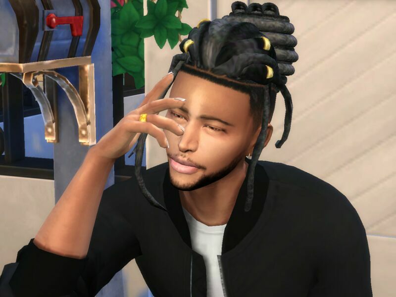 sims 4 cc nywele dreads by drteekaycee 3