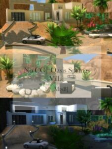 Oasis Springs Villa |CC Free By Mrsbarbiex3 Sims 4 CC