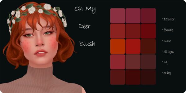 OH MY Deer Blush By Moonmoonsim Sims 4 CC