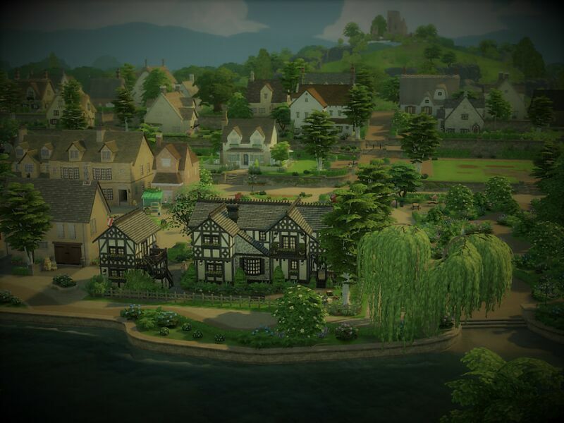 OLD Medieval Farmhouse NO CC By SGK45 Sims 4 CC