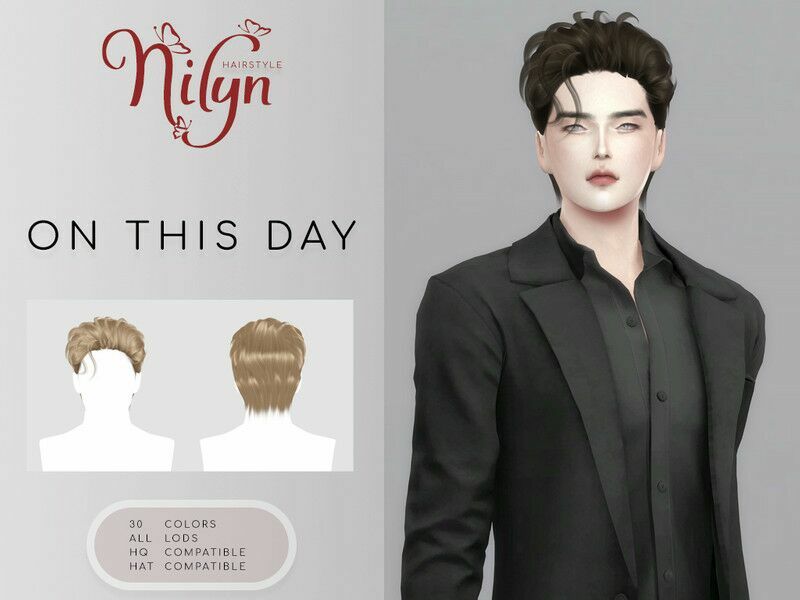 ON This DAY Hairstyle By Nilyn Sims 4 CC