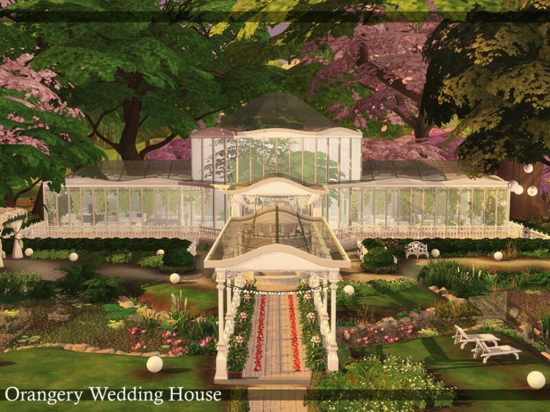 Orangery Wedding House | Nocc By Simzmora Sims 4 CC