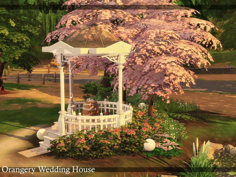 sims 4 cc orangery wedding house nocc by simzmora 3