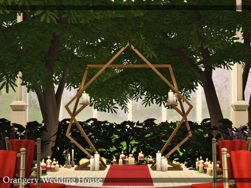 sims 4 cc orangery wedding house nocc by simzmora 4