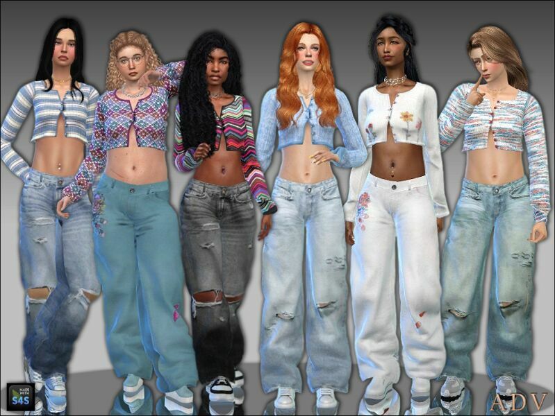 Outfits For Teens And Young Adults Sims 4 CC