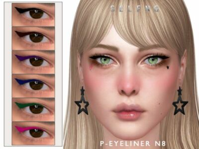 P-Eyeliner N8 [Patreon] By Seleng Sims 4 CC